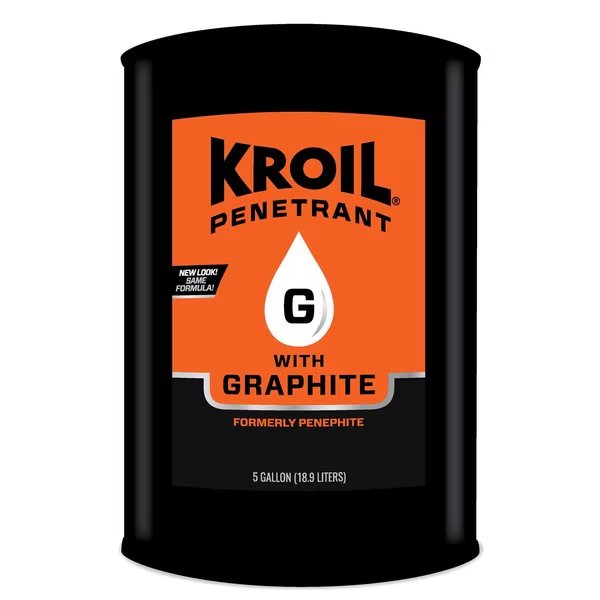 5 Gallon Penetrating Oil with Graphite (aka Penephite), Rust-Loosening, High Temp, Kroil, Mfr#: PH051